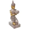 ATMOSPHERA - Statue décorative bouddha en résine avec photophore h 45 cm