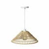 ATMOSPHERA - Suspension cône en bambou naturel - diam 36 cm - beige