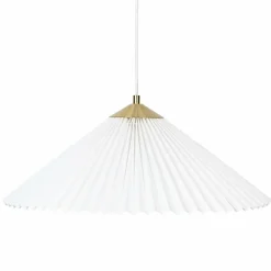 ATMOSPHERA - Suspension plissée - h. 49 cm - blanc