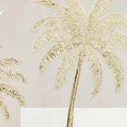 ATMOSPHERA - Toile imprimée encadrée medina - 45 x 60 cm - beige et doré