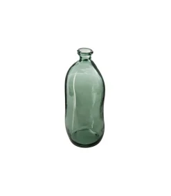 ATMOSPHERA - Vase bouteille en verre recyclé vert kaki h 35 cm
