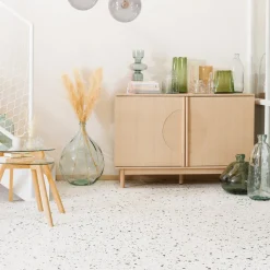 ATMOSPHERA - Vase dame jeanne verre recyclé transparent h 56 cm