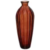 ATMOSPHERA - Vase en verre recyclé ambre d 12 x h 29 cm