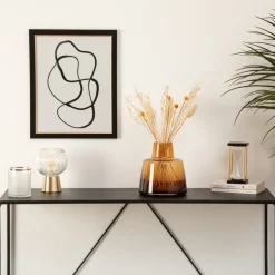 ATMOSPHERA - Vase épaule en verre ambre h 23 cm