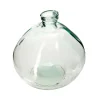 ATMOSPHERA - Vase rond en verre recyclé transparent h 23 cm
