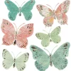 ATMOSPHERA CREATEUR D'INTERIEUR - Lot de 6 stickers "papillon" - 30x30 cm
