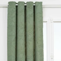 ATMOSPHERA CREATEUR D'INTERIEUR - Rideau "willow" jacquard vert céladon 135x260cm