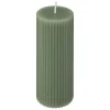 ATMOSPHERA CREATEUR D'INTERIEUR - Bougie ronde "demi" en coton d5cm vert céladon