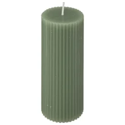 ATMOSPHERA CREATEUR D'INTERIEUR - Bougie ronde "demi" en coton d5cm vert céladon