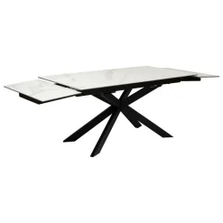ATMOSPHERA CREATEUR D'INTERIEUR - Table à manger extensible "boot" blanc 160x90x76cm