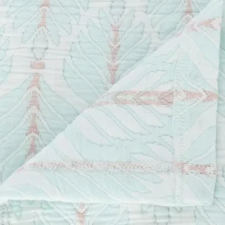 ATMOSPHERA CREATEUR D'INTERIEUR - Dessus de lit "wild" jacquard bleu clair 240x260cm