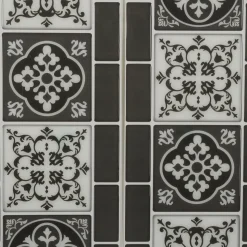 ATMOSPHERA CREATEUR D'INTERIEUR - Sticker - carrelage - noir - 25x30 - 5 cm