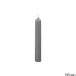 ATMOSPHERA CREATEUR D'INTERIEUR - Lot de 10 bougies bâtons - gris - 45g