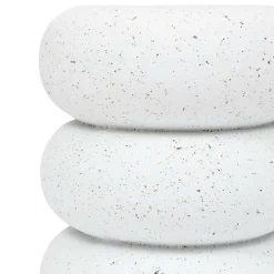 ATMOSPHERA CREATEUR D'INTERIEUR - Table d’appoint "stoneto" blanc 43x35x35cm