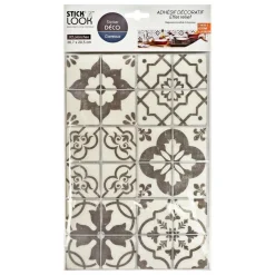 ATMOSPHERA CREATEUR D'INTERIEUR - Lot de 2 stickers carrelages carrelages gris