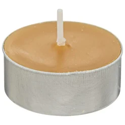 ATMOSPHERA CREATEUR D'INTERIEUR - 18 bougies chauffe-plats "hugo" h1,5cm jaune moutarde