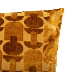 ATMOSPHERA CREATEUR D'INTERIEUR - Coussin "luna" jacquard velours ocre 35x75cm