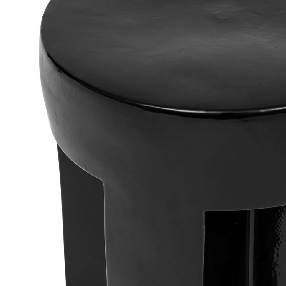 ATMOSPHERA CREATEUR D'INTERIEUR - Table d’appoint "kriz" noir 41x34x34cm