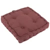 ATMOSPHERA CREATEUR D'INTERIEUR - Coussin de sol "anjali" prune 40x40cm