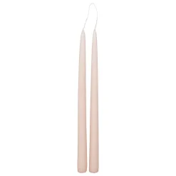 ATMOSPHERA CREATEUR D'INTERIEUR - Lot de 2 bougies bâtons "hugo" en coton h30cm rose