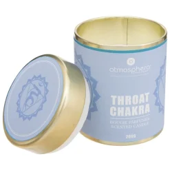 ATMOSPHERA CREATEUR D'INTERIEUR - Bougie parfumée "chakra" - chakra de la gorge - 200g