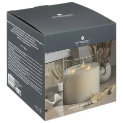 ATMOSPHERA CREATEUR D'INTERIEUR - Bougie led "sena" en verre d15cm