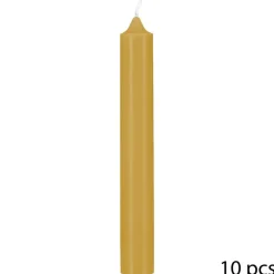 ATMOSPHERA CREATEUR D'INTERIEUR - Lot de 10 bougies bâtons - jaune - 45g