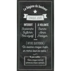ATMOSPHERA CREATEUR D'INTERIEUR - Sticker "bonheur" - noir et blanc - 32x60 cm