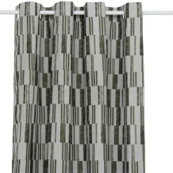 ATMOSPHERA CREATEUR D'INTERIEUR - Rideau "leyna" jacquard vert kaki 140x260cm