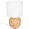 ATMOSPHERA CREATEUR D'INTERIEUR - Lampe à poser boule "sand" jacinthe beige h37cm