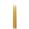 ATMOSPHERA CREATEUR D'INTERIEUR - Lot de 2 bougies bâtons "hugo" en coton h30cm jaune moutarde