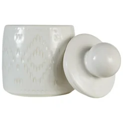 ATMOSPHERA CREATEUR D'INTERIEUR - Boîte déco "mala" céramique blanc h1915,2cm