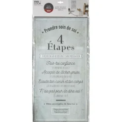 ATMOSPHERA CREATEUR D'INTERIEUR - Sticker "soin de soi" - 32x60 cm