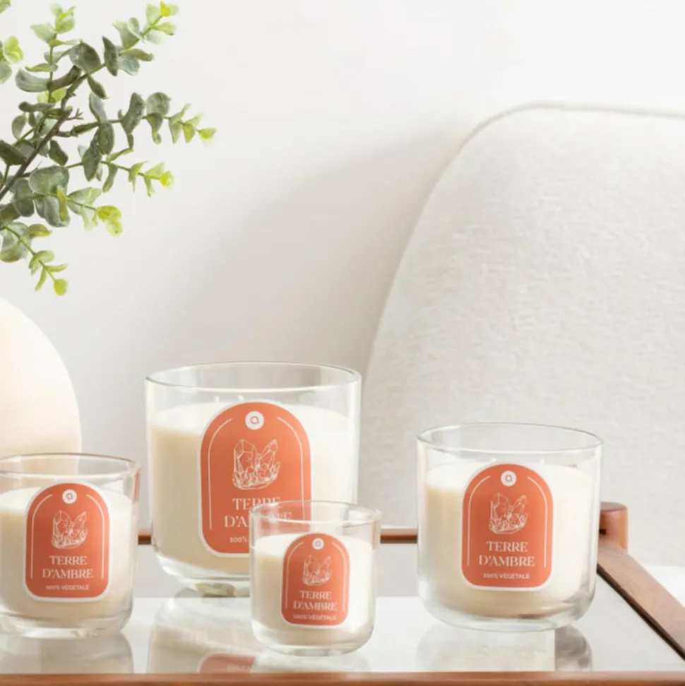 ATMOSPHERA CREATEUR D'INTERIEUR - Bougie parfumée " floa" ambre 210g