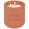 ATMOSPHERA CREATEUR D'INTERIEUR - Bougie led "cosy" - rose terracotta - 3 - 2kg