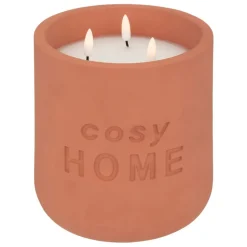 ATMOSPHERA CREATEUR D'INTERIEUR - Bougie led "cosy" - rose terracotta - 3 - 2kg