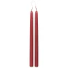 ATMOSPHERA CREATEUR D'INTERIEUR - Lot de 2 bougies bâtons "hugo" en coton h30cm rouge