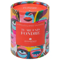 ATMOSPHERA CREATEUR D'INTERIEUR - Bougie parfumée "jomy" - myrtilles - 200g