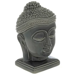 ATMOSPHERA CREATEUR D'INTERIEUR - Statuette bouddha "yola" céramique gris h22,5cm