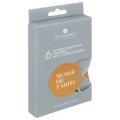 ATMOSPHERA CREATEUR D'INTERIEUR - 6 bougies parfumées "izor" d3,72cm