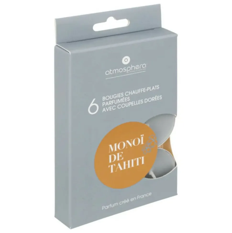 ATMOSPHERA CREATEUR D'INTERIEUR - 6 bougies parfumées "izor" d3,72cm