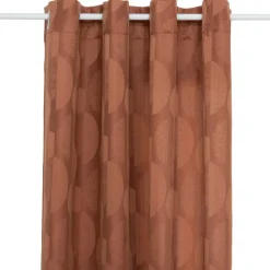 ATMOSPHERA CREATEUR D'INTERIEUR - Rideau "wimbi" jacquard terracotta 140x260cm