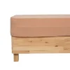 ATMOSPHERA CREATEUR D'INTERIEUR - Drap housse "flora" gaze de coton rose 140x190cm