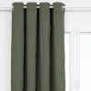 ATMOSPHERA CREATEUR D'INTERIEUR - Rideau plissé "maely" vert kaki 135x260cm
