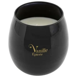 ATMOSPHERA CREATEUR D'INTERIEUR - Bougie parfumée "arlo" en verre d12cm noir