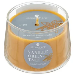 ATMOSPHERA CREATEUR D'INTERIEUR - Bougie parfumée "izor" en verre d7,5cm