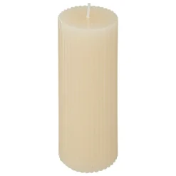 ATMOSPHERA CREATEUR D'INTERIEUR - Bougie ronde "demi" en coton d5cm blanc ivoire