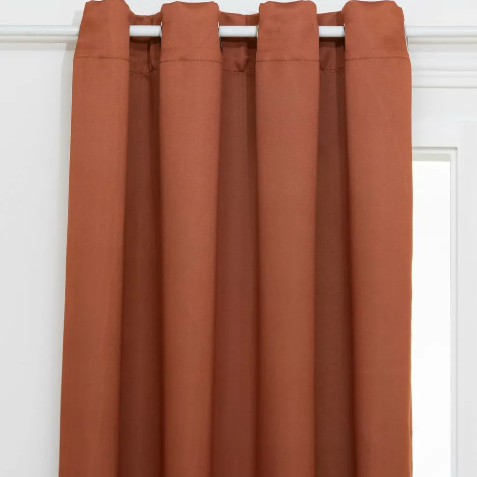 ATMOSPHERA CREATEUR D'INTERIEUR - Rideau occultant "odelie" terracotta 140x260cm