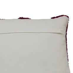 ATMOSPHERA CREATEUR D'INTERIEUR - Coussin "poppy" coton tufté violet 58x38cm