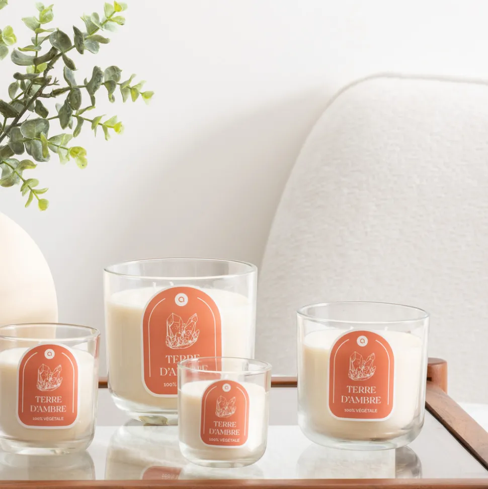 ATMOSPHERA CREATEUR D'INTERIEUR - Bougie parfumée " floa" ambre 115g